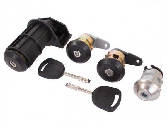 Ford Escort Vžig + 2 ključavnici / sodi / ključavnični vložki + komplet zaklepanja prtljažnih vrat