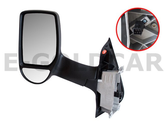 Ford Transit VI 00-13 krilo ogledalo električno (izvedba z dolgo roko) levo