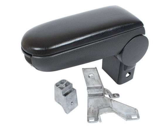 VW Beetle set naslonjala za roke BLACK EKOLEATHER + komplet za pritrditev