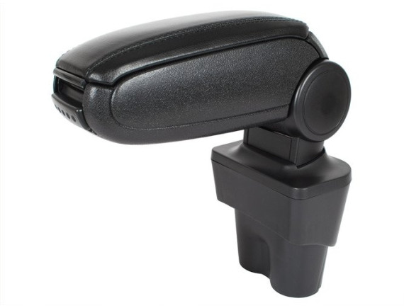 VW Caddy 2003- naslon za roke Črni EKOLEATHER + montažni komplet