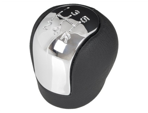 opel / Opel Vectra C 02-08 Prestavna ročica 5 gonila EKOLEATHER + CHROM bieg wsteczny na DOLE