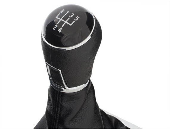 VW Passat CC 07-16 Prestavna ročica ČRNA + Ročica z ročico CHROM 5 Gear