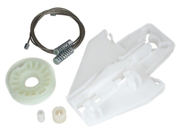 Skoda Fabia I 99-08 Dvigalo / regulator zadnjega stekla Komplet za popravilo Levo