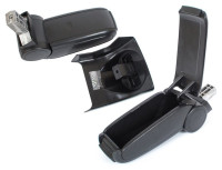 VW Golf V 03-08 komplet naslonjala za roke BLACK EKOLEATHER + komplet za pritrditev