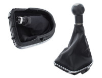 Seat Toledo III 2004- Prestavna ročica BLACK-BEIGE + Ročica z ročico CHROM 6 Prestav