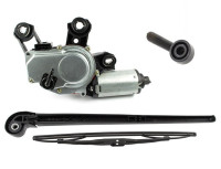 Audi A4 B6 / Avant 00-04 ZESTAW: Motor wycieraczki + Ročica brisalca + rezilo + šoba zadnjega čistilnika stekel 3pcs set