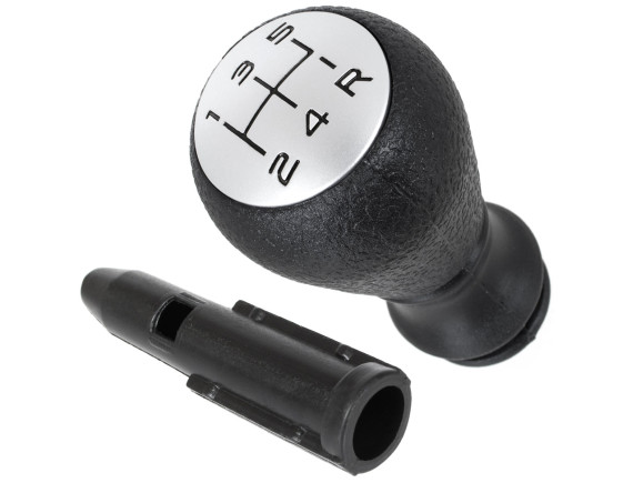 Peugeot 206 prestavna ročica ČRNA + SREBRNO ČRNA ŠEMA + adapter za prestavno ročico / adapter 2 kom