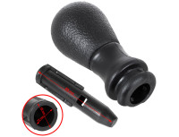Peugeot 206 prestavna ročica ČRNA + SREBRNO ČRNA ŠEMA + adapter za prestavno ročico / adapter 2 kom