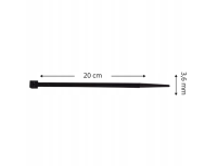 100 SZTUK | TRYTYTKI 3,6mm x 200mm | OPASKI ZACISKOWE DO KABLI ZIPPERKI
