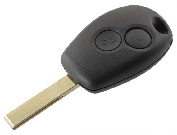 Ohišje daljinskega upravljalnika za Renault Clio Kangoo Laguna Master Megane Modus Thalia Trafic Twingo RAVNO REZILO Z ULICAMI 2 GUMBMA